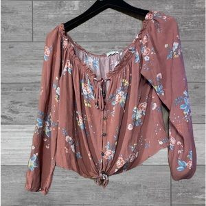 Lightweight, off the shoulder blouse